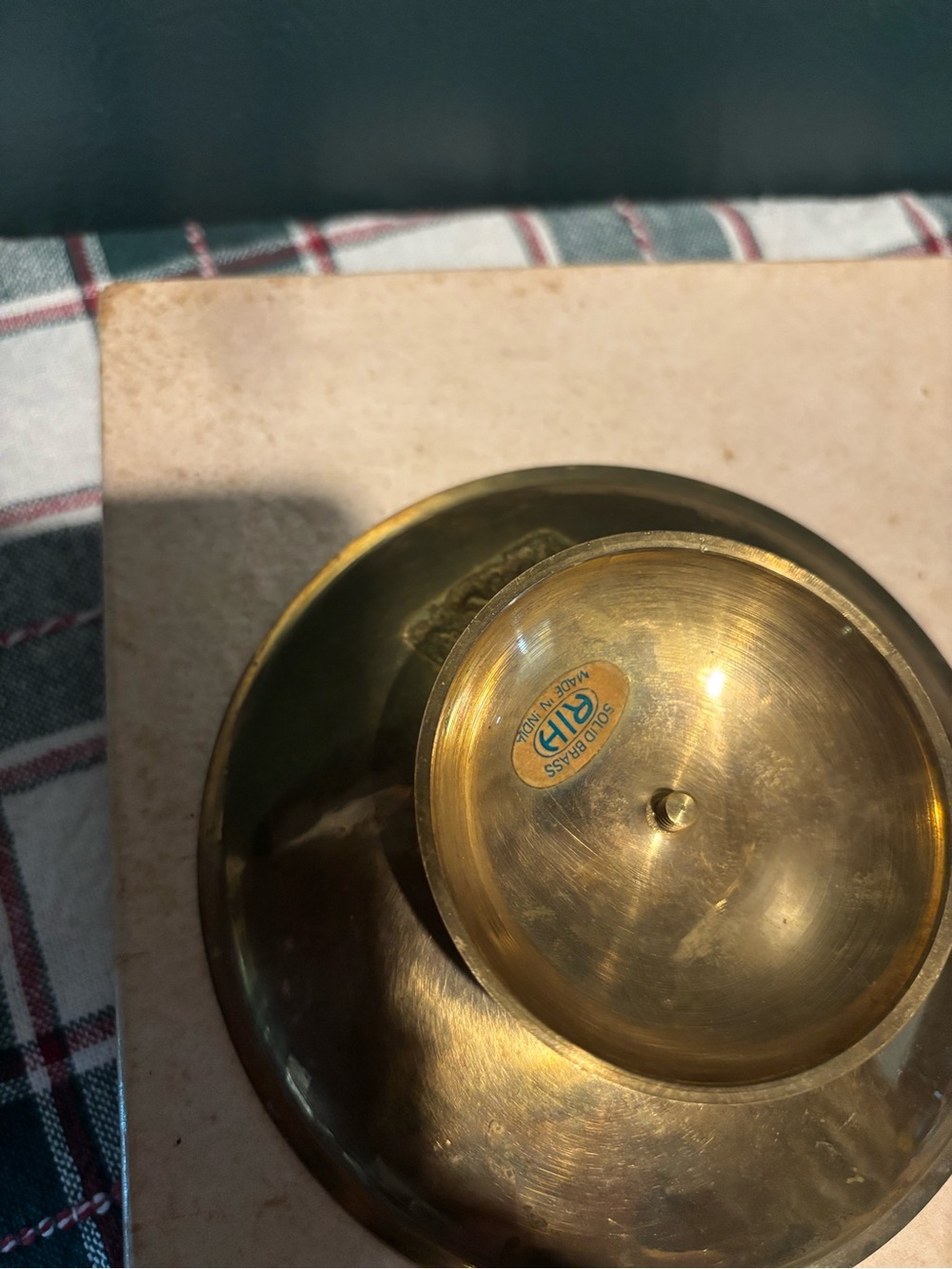 Antique Brass Decorative Candle Holder Made in India - Picture 2 of 3